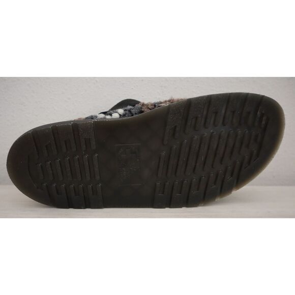 Dr. Martens Women's 10 Men's 9 Black Isham Crochet Wool + E.H Suede Mules - Picture 9 of 13